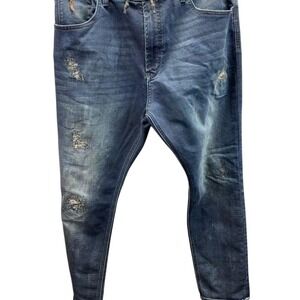 Cult of individuality‎ heritage of denim thrashed punk jeans sz 38 distressed